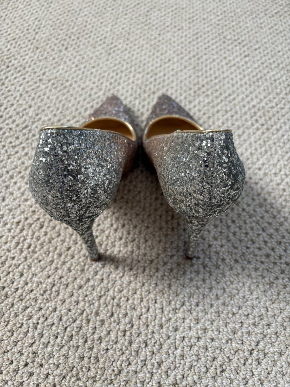 Marc Fisher Garicky pointed-toe Pumps, Pink/Silver Ombre Design, Size 7 - Picture 5 of 12